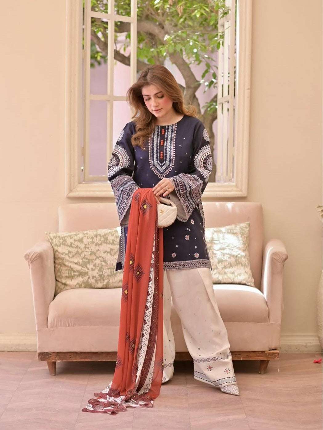 RANGRAIZ Embroidered 3PC