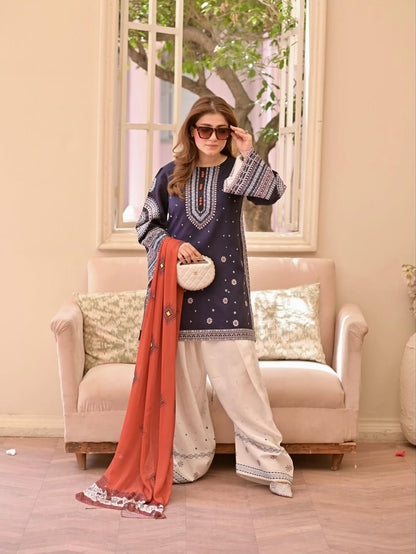 RANGRAIZ Embroidered 3PC