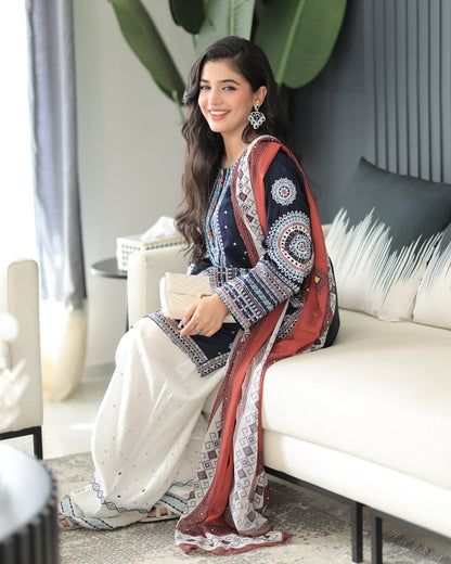 RANGRAIZ Embroidered 3PC