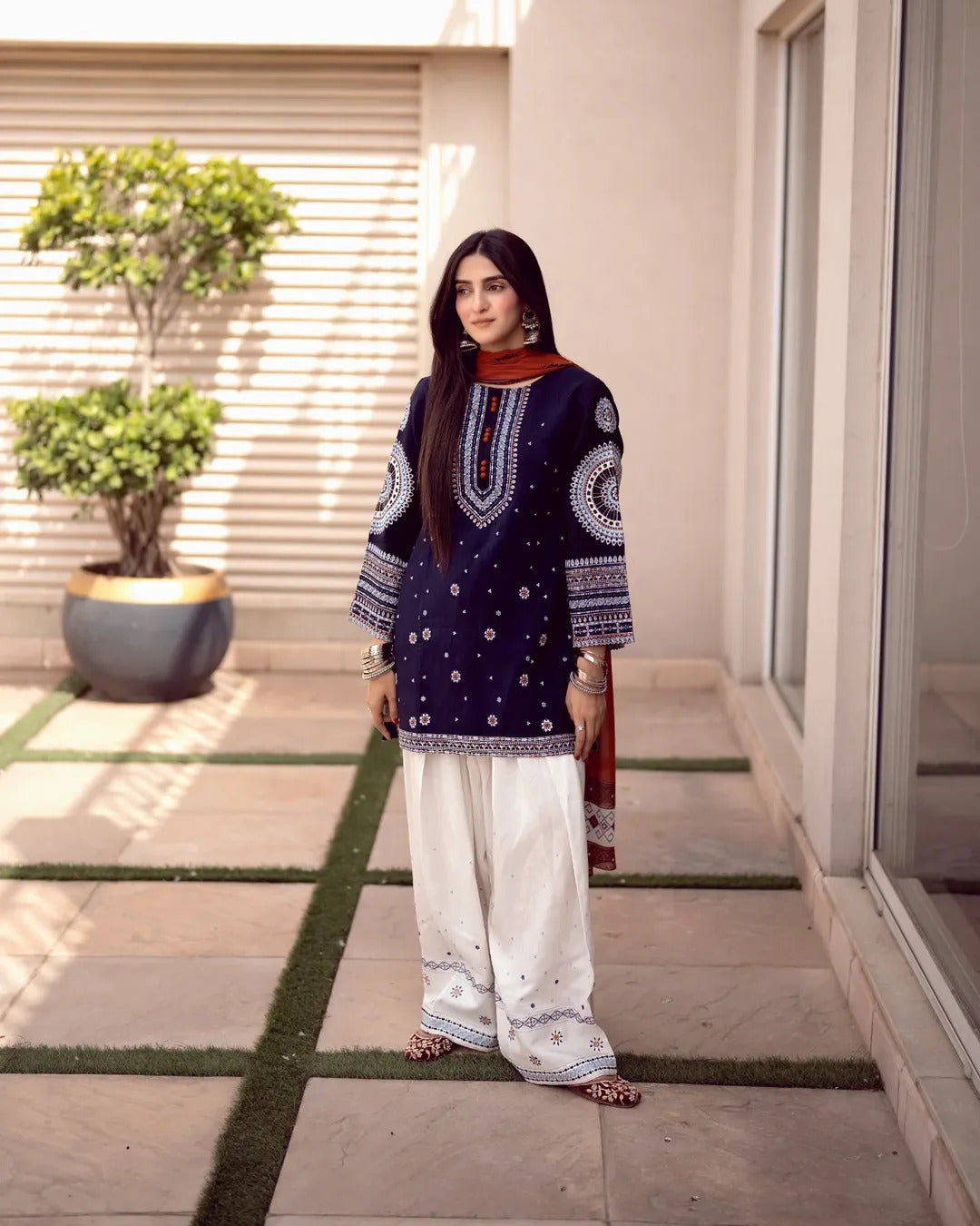 RANGRAIZ Embroidered 3PC