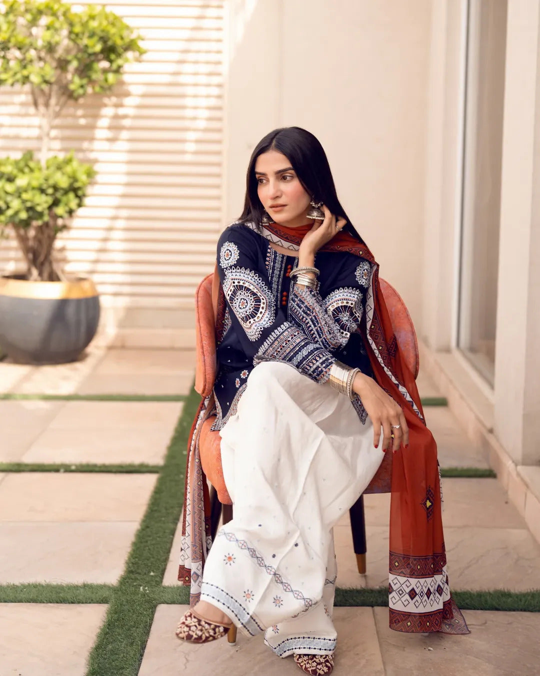 RANGRAIZ Embroidered 3PC