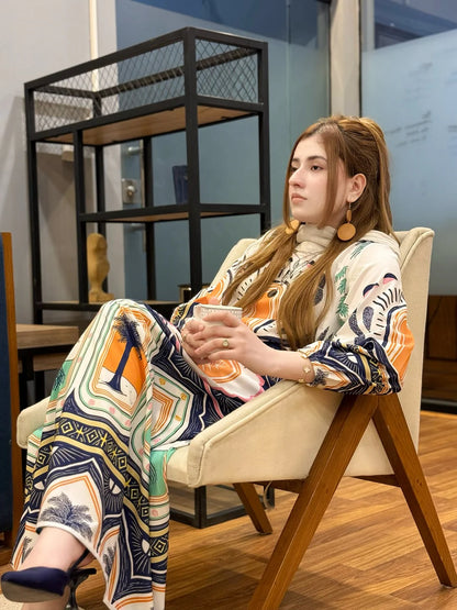 Palm Leaf – Printed Maxi (Stitched)