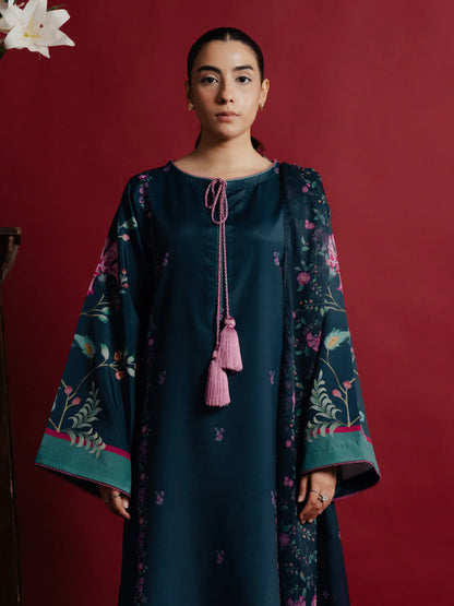 Shab-e-Ghum – Printed 3-Piece Dress (Stitched)